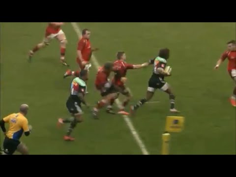 London Welsh turnstile tackling on Marland Yarde