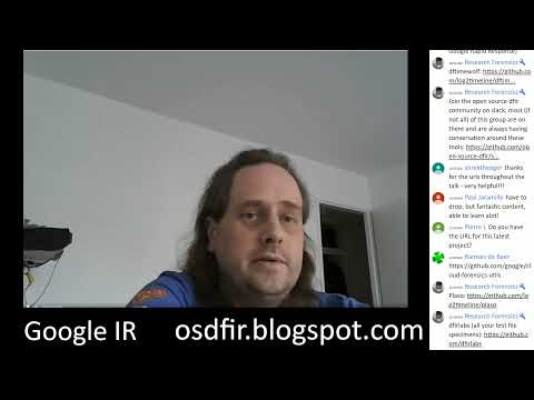 Forensic Lunch 4/24/20 with the Google IR Team (GRR, Timesketch, Turbinia, DTTimewolf, More!)