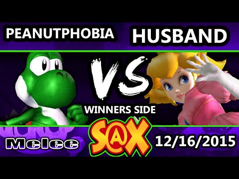 S@X 128 - Husband (Peach) Vs. Peanutphobia (Yoshi) SSBM Tournament - Smash Melee
