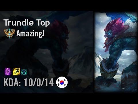 Trundle Top vs Maokai - AmazingJ - KR Challenger Patch 6.9