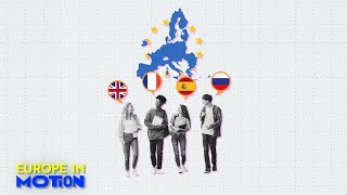 Which are the most studied languages in EU high schools?