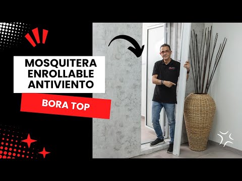 Características de la Mosquitera Enrollable Antiviento Bora Top