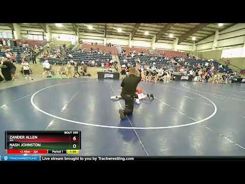 93 Lbs Round 3 - Zander Allen, WA Vs Nash Johnston, UT 282a