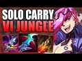 HOW TO PLAY VI JUNGLE & EASILY SOLO CARRY THE GAME! - Best Build/Runes S+ Guide - League of Legends