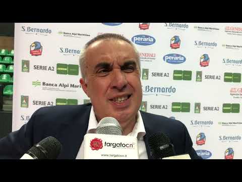 CUNEO MOTTA DI LIVENZA, GARA1 QUARTI PLAYOFF  INTERVISTA ROBERTO SERNIOTTI