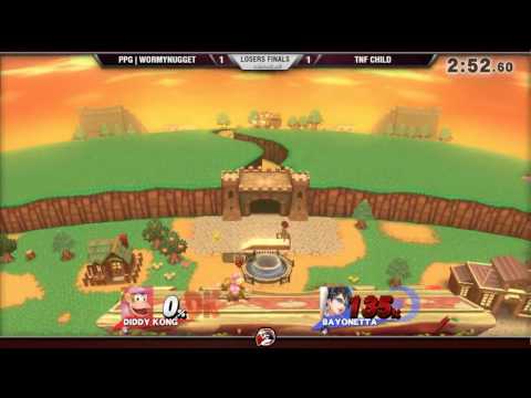 VS Weekly 3/30/17 - Losers Finals - WormyNugget (Diddy) vs. Child (Bayonetta) - Smash 4