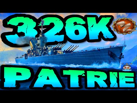 Patrie in Clangefechte 326K DMG!! *WTF* im "300K Club" ⚓️ in World of Warships 🚢 #worldofwarships
