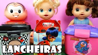 Lancheiras Da Galinha Pintadinha, Mônica e Ladybug