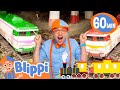 Blippi S Big Train Adventure The Giant Conductor Educational Videos For Kids