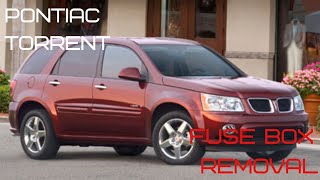 Pontiac torrent/Chevy Equinox/Saturn Vue Fuse box removal how to