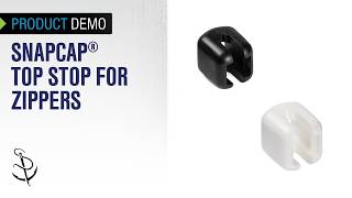 Demo of SNAPCAP® Zipper Stops for Molded Teeth Zippers
