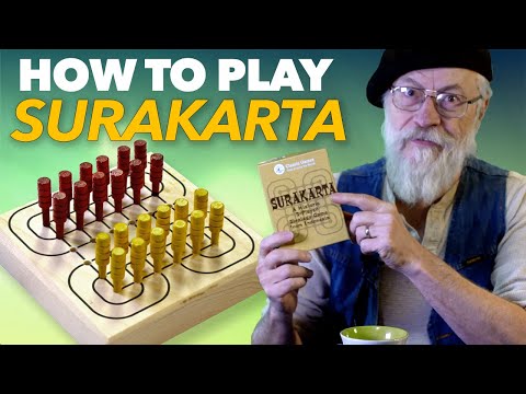 The Surakarta board game sliding, looping, capturing moves in are unique and challenging!