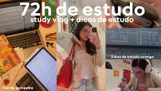 72H OF STUDY WITH ME📚 3-day study vlog + study tips + routine and updates