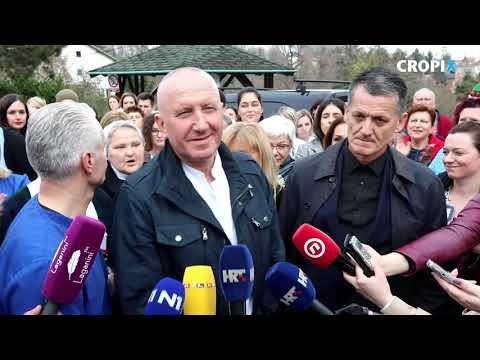 Prosvjed djelatnika zagrebačke Dječje bolnice Srebrnjak