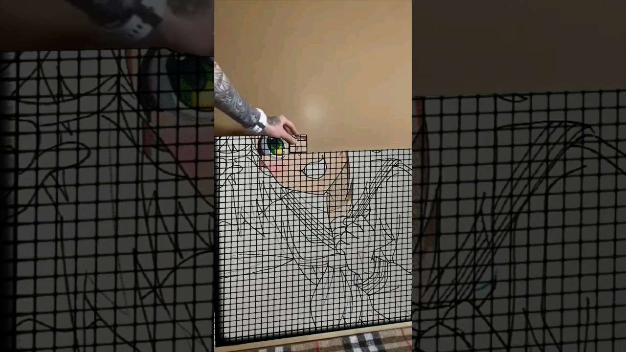 流行りの加工でしかのこのを描いてみた。　#shorts #しかのこのこのここしたんたん