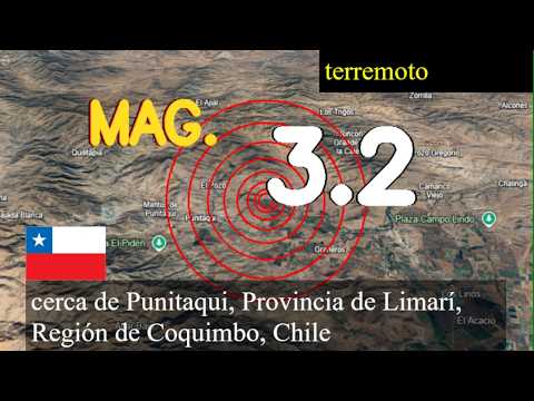 Terremoto de magnitud 3,2 sacudió cerca de Punitaqui, Provincia de Limarí, Región de Coquimbo, Chil