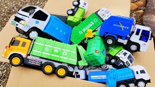 たくさんのゴミ収集車を箱にまとめてみた！急な坂道を走る☆ Garbage Truck Collection Drive A Steep Hill