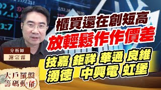 放輕鬆作作價差還有好股在後頭｜大戶羅盤籌碼動能 ｜謝宗霖 (圖)