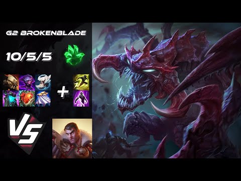 G2 Esports BrokenBlade TOP Cho'Gath vs Jayce - EU Challenger Patch 25.S1.2