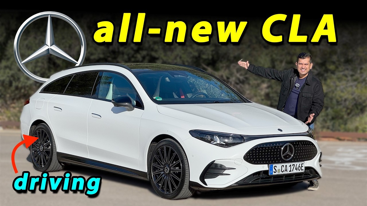 all-new Mercedes CLA Shooting Brake driving REVIEW (2027) with CLA EQ (EV)