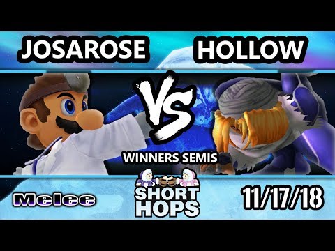 SH 2 SSBM - ET | JosaRose (Doctor Mario) Vs. Hollow (Sheik) - Smash Melee Winners Semis