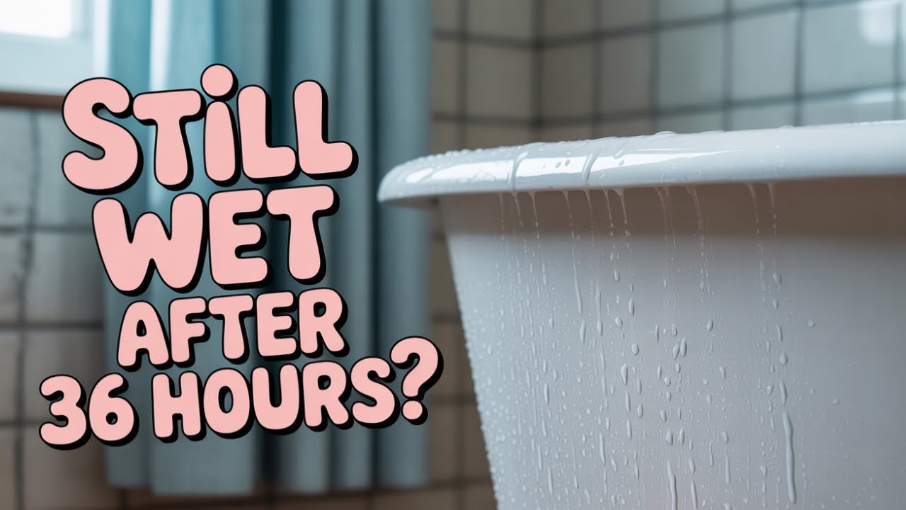 Is your bathtub still not dry after 36 hours?