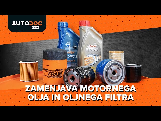 Oglejte si video vodič, kako zamenjati Oljni filter na RENAULT KADJAR