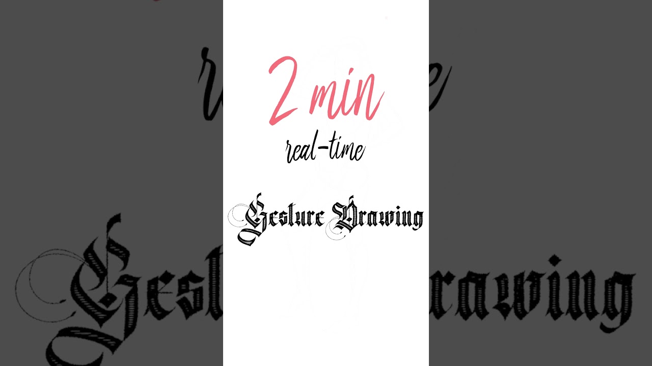 2min gesture drawing pose in REAL-TIME #gesturedrawing