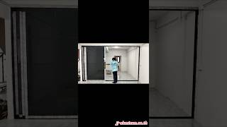 ประตูบานเลื่อนสองแบ่งสามพร้อมแปะลูกฟัก