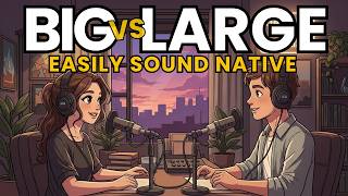 BIG vs LARGE -- Which Size Word Do Native Speakers Actually Choose | Real English | B1-B2