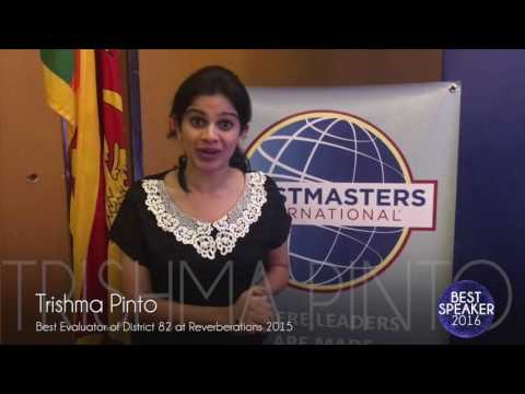 Why Apply to Best Speaker 2016? - Trishma Pinto