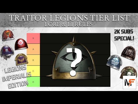 Legions Imperialis Traitor Legions Tier List - Podcast - Maximal Fire S1/E35