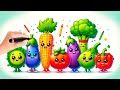 Vegetables Painting & Coloring for Kids and Toddlers