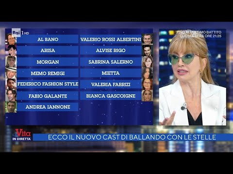 Il nuovo cast di Ballando con le stelle - La vita in diretta 23/09/2021