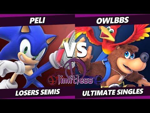 Limitless 1 Losers Semis - Peli (Sonic) Vs. OwlBBs (Banjo Kazooie) SSBU Ultimate Tournament