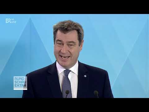 Bürgerinformation * Ausgangsbeschränkung kommt * Pressekonferenz in der Staatskanzlei Bayern