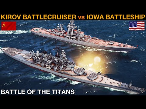 Sea Power | Four Kirov Battlecruisers vs Four Iowa Battleships (Naval Battle 141)