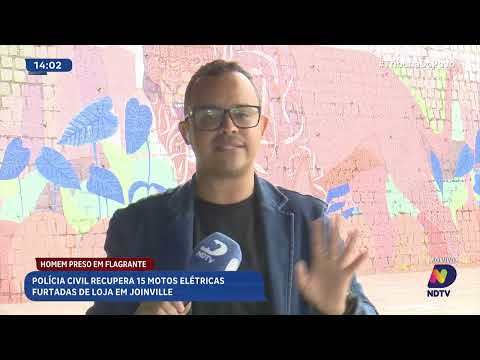 Polícia Civil recupera 15 motos elétricas furtadas de loja em Joinville