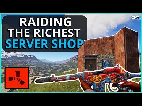 SILENT Raiding The Richest SHOP On The Server!! Rust Solo Survival Gameplay