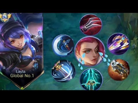 BEST COUNTER FOR LESLEY | TOP GLOBAL LAYLA BEST BUILD 2024 | MOBILE LEGENDS