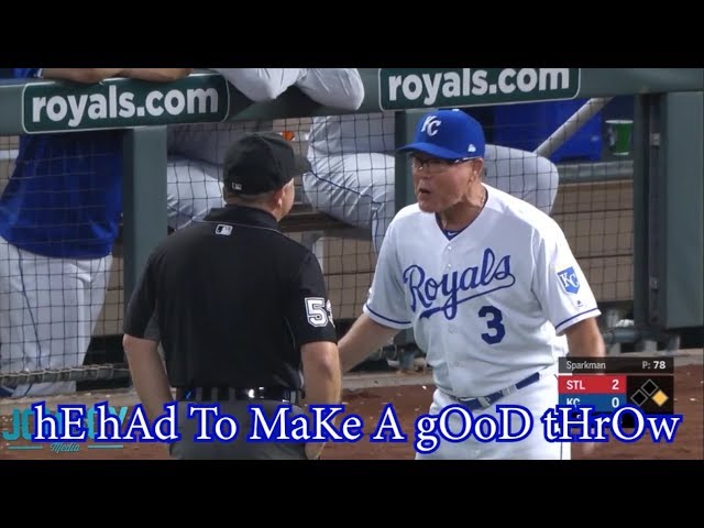 Ned Yost gets ejected for arguing an non interference call, a breakdown