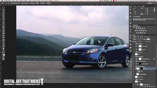 Digital Art that Rocks™ Commercial Automotive Photography Retouch Timelapse