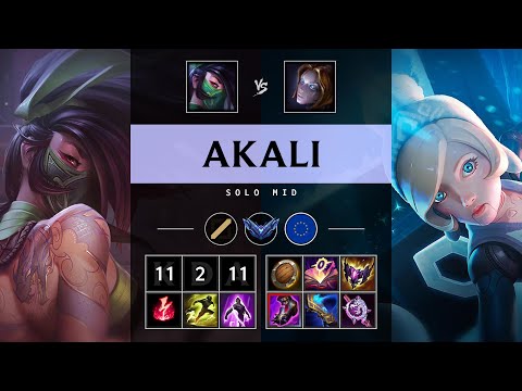 Akali Mid vs Orianna - EUW Diamond Patch 25.19