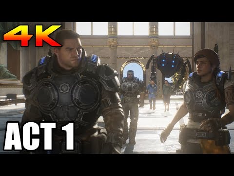 Gears 5 - Act 1 - Full Walkthrough [4K PC]