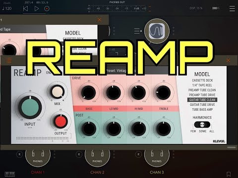 REAMP - AUv3 Audio Gear Modeler by Klevgrand - Demo & Review for the iPad