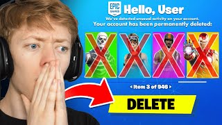 Deleting My Friend's Fortnite Account & Surprising Him With A New One