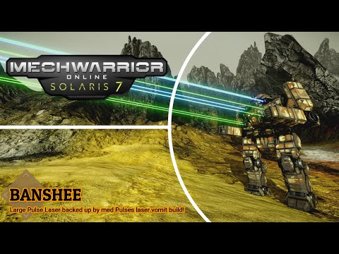 Mechwarrior Online - Banshee Large Pulse Laser backed up by med Pulses laser vomit build!