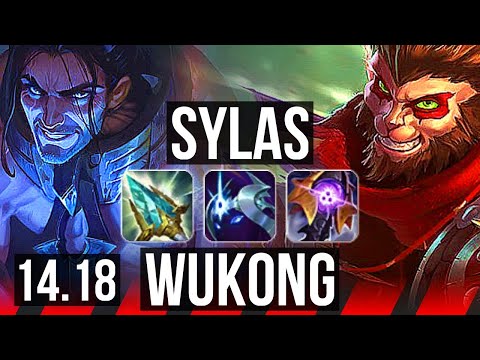 SYLAS vs WUKONG (TOP) | 6 solo kills, 500+ games | BR Grandmaster | 14.18