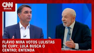 Vídeo: Flávio mira votos “lulistas” de Cury, Lula busca o centro; veja análise | CNN 360º