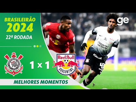 Gols e lances de Corinthians x Red Bull Bragantino
